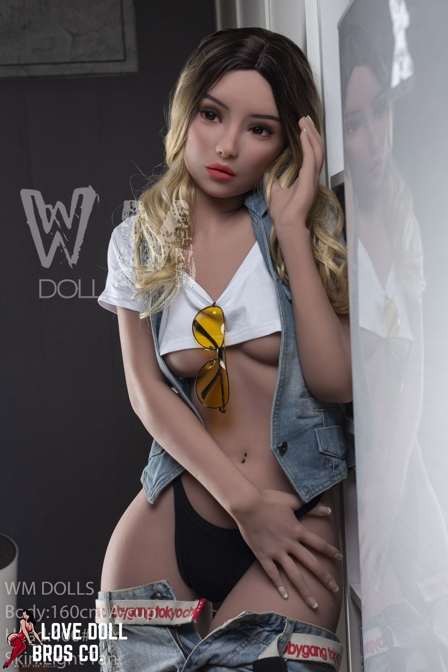 WM Doll Realistic A Cup TPE 160cm Sex Doll Love Doll Bros Co