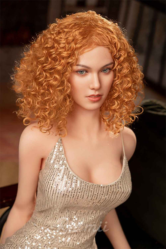 161cm (5ft2") Curly Hair Pretty Girl Hybrid Sex Doll - Jordi - In Stock | US Only, Ridmii, , Sexy Real Sex Dolls