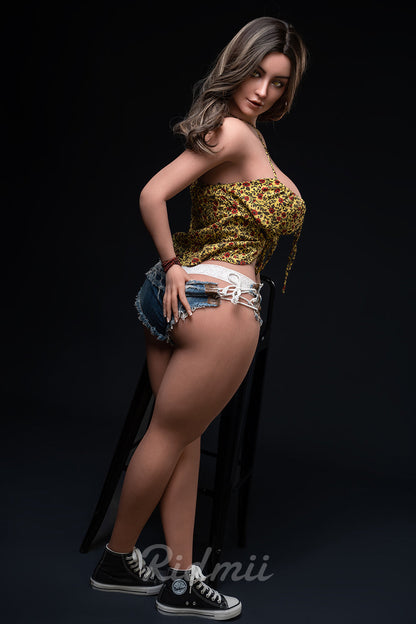 Ridmii 162cm (5ft3") Sexy Hybrid Silicone Head & TPE Body Sex Doll - Ashalee