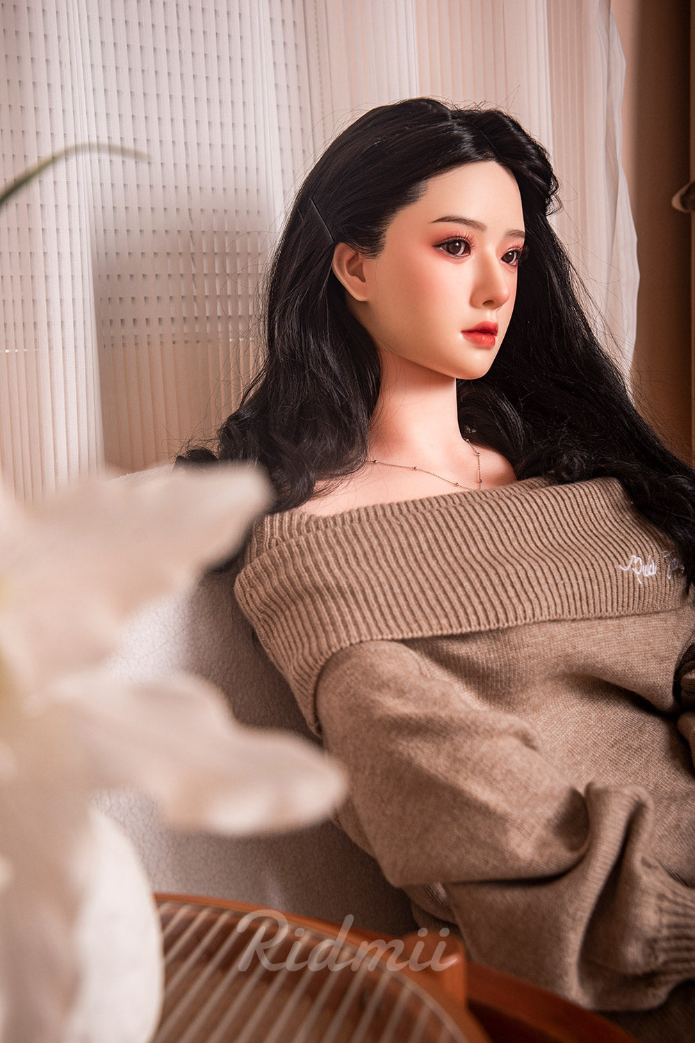 163cm (5ft3") Asian Hybrid Sex Doll Silicone Head & TPE Body - Muncey - APP Controlled, Ridmii, , Sexy Real Sex Dolls