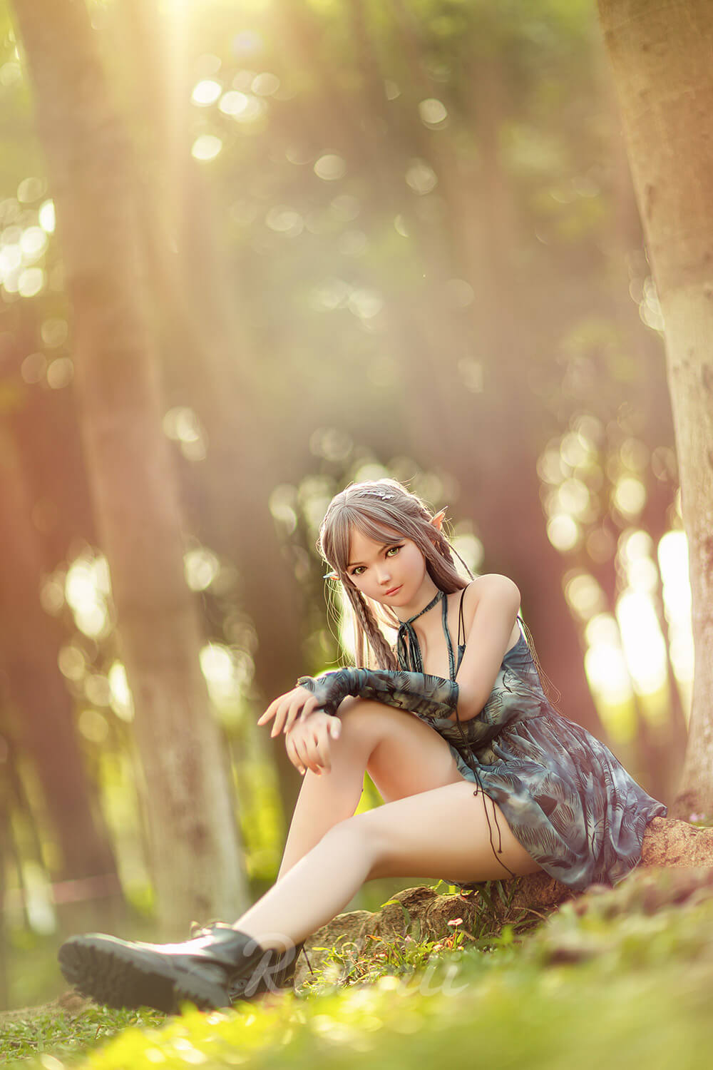 Ridmii 163cm (5ft3") Fantasy Elf Head Hybrid Sex Doll - Aggie