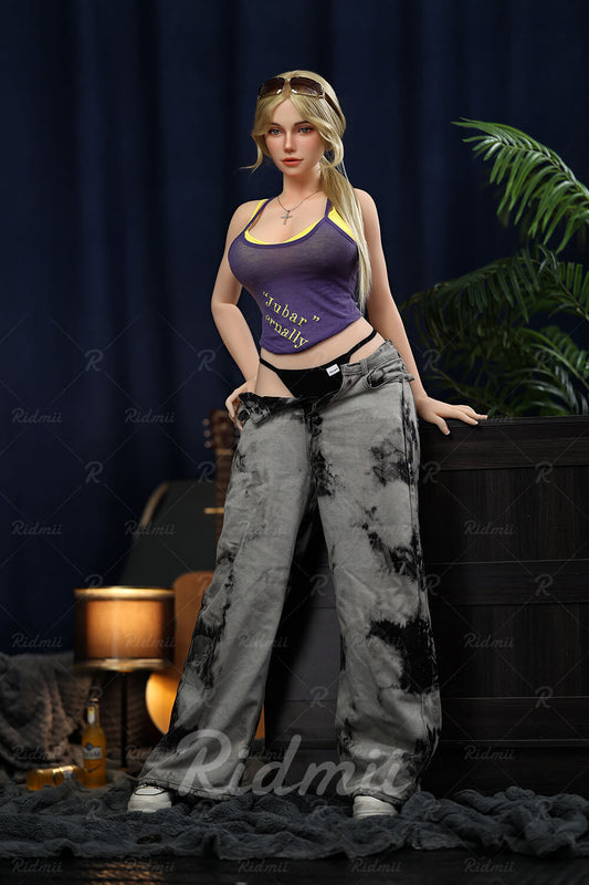 Ridmii 164cm (5ft4") TPE Body Silicone Ultra Realistic Head with Movable Jaw Sex Doll – Nyx