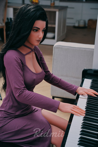 Ridmii 166cm (5ft5") Realistic Brunette Life Size Hybrid Love Sex Doll - Alisa