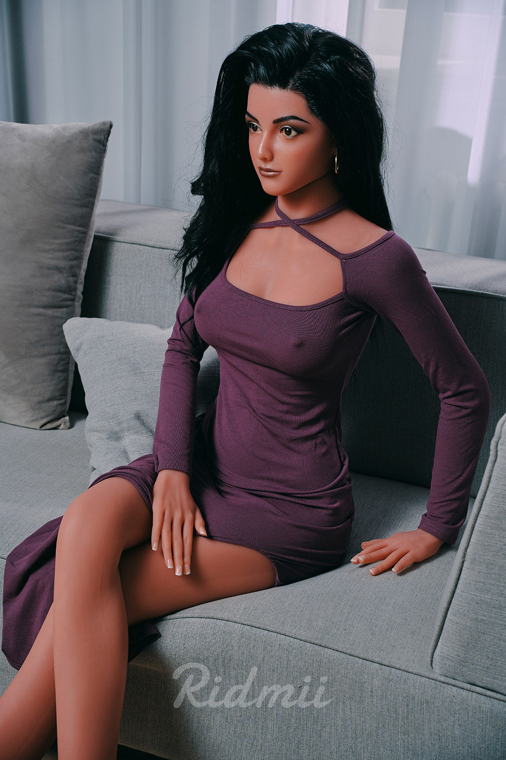 Ridmii 166cm (5ft5") Realistic Brunette Life Size Hybrid Love Sex Doll - Alisa